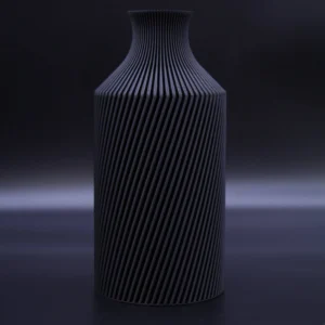 Design Vase Groove Bottle black