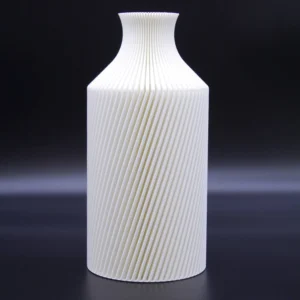 Design Vase Groove Bottle white